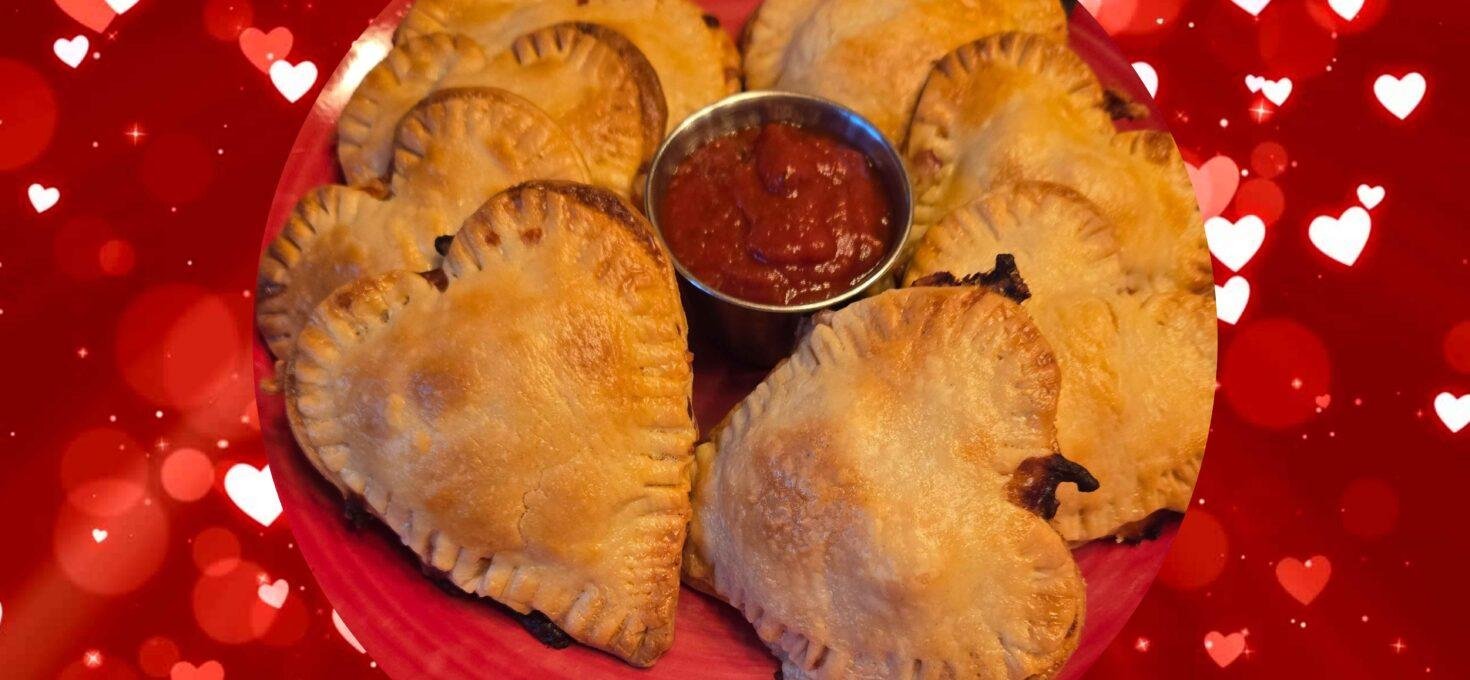 Easy Valentine’s Pizza Pockets