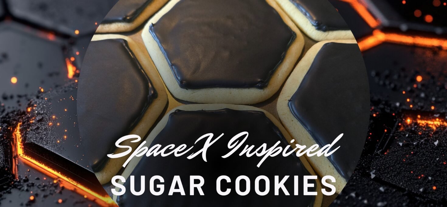 SpaceX Inspired Heat Shield Sugar Cookies