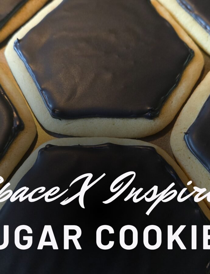 SpaceX Inspired Heat Shield Sugar Cookies